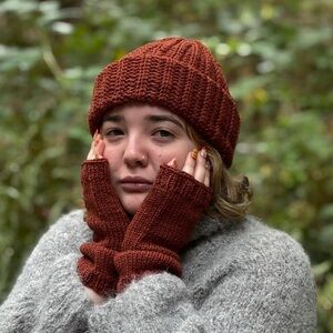 Cozy Beanie and Fingerless Gloves Set